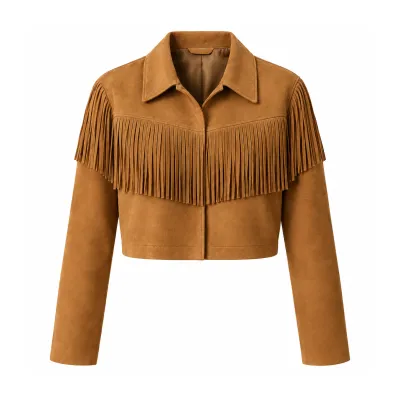 Western Fringe Suede Leather Jacket