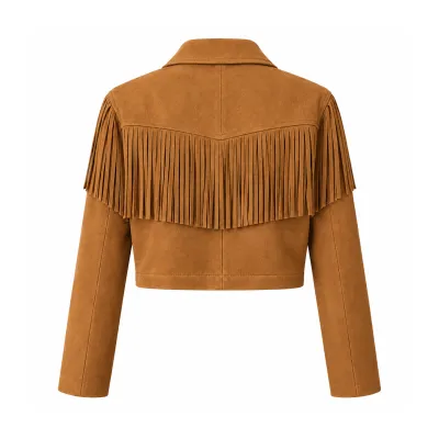 Western Fringe Suede Leather Jacket